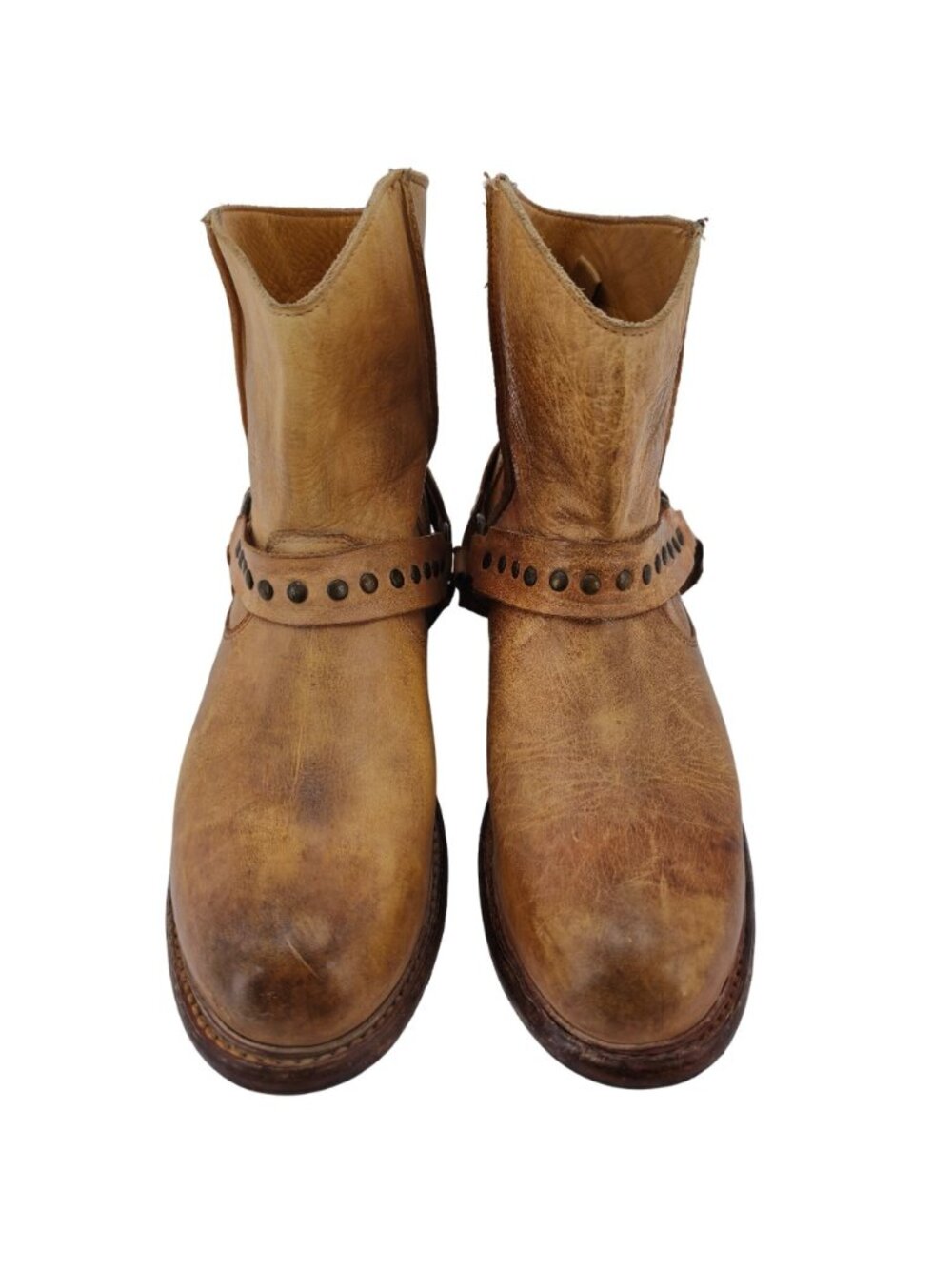Bed Stu Benchmade Exeter Mens 10 Leather Harness Ankle Boots Cobbler Series - Picture 2 of 14